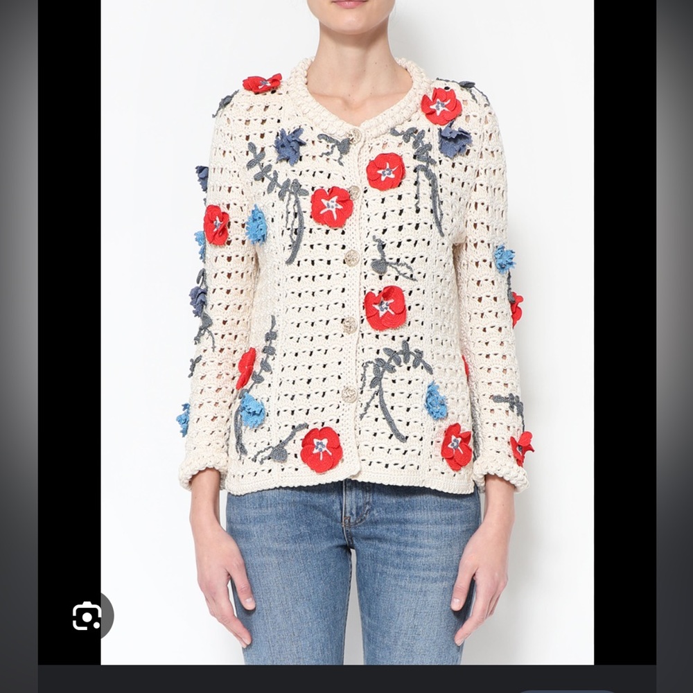 Chanel S/S 2010 Crochet Camélia Cardigan